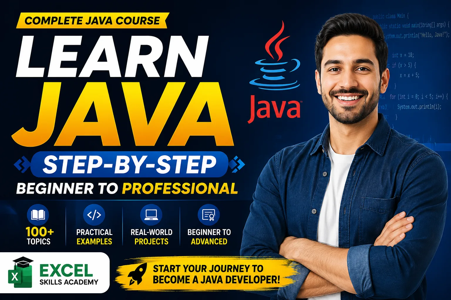 Learn Java Step-by-Step: Beginner to Professional