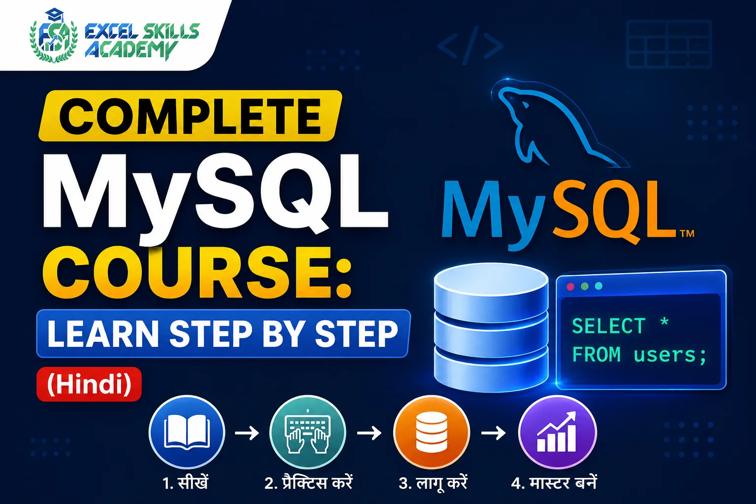 Complete MySQL Course: Learn Step by Step